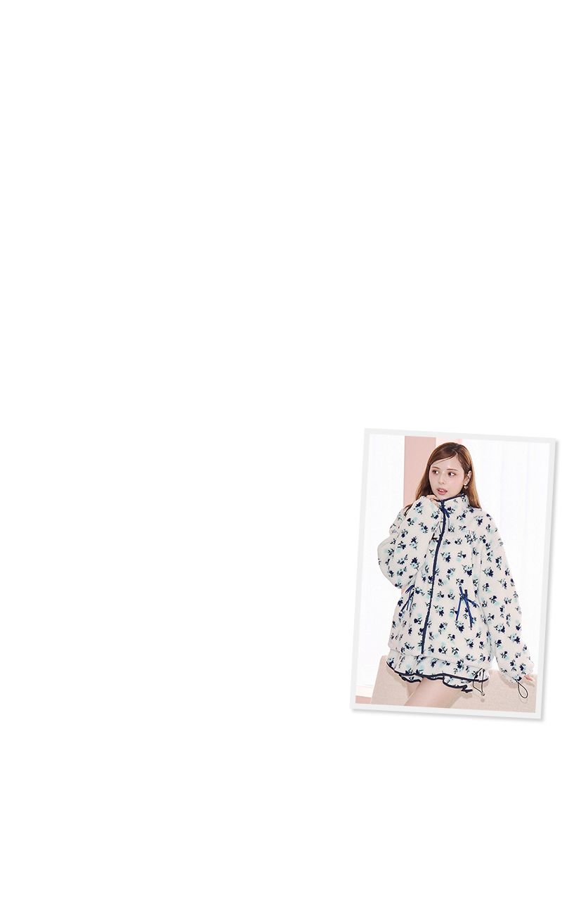 OUTER COLLECTION - Mini Flower Boa Blouson No.0