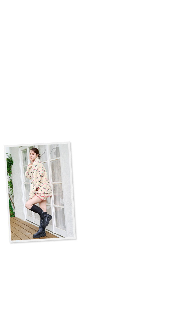 OUTER COLLECTION - Mini Flower Boa Blouson No.1