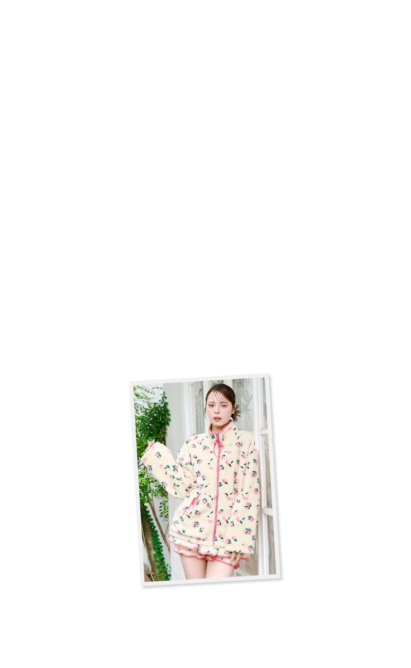 OUTER COLLECTION - Mini Flower Boa Blouson No.2