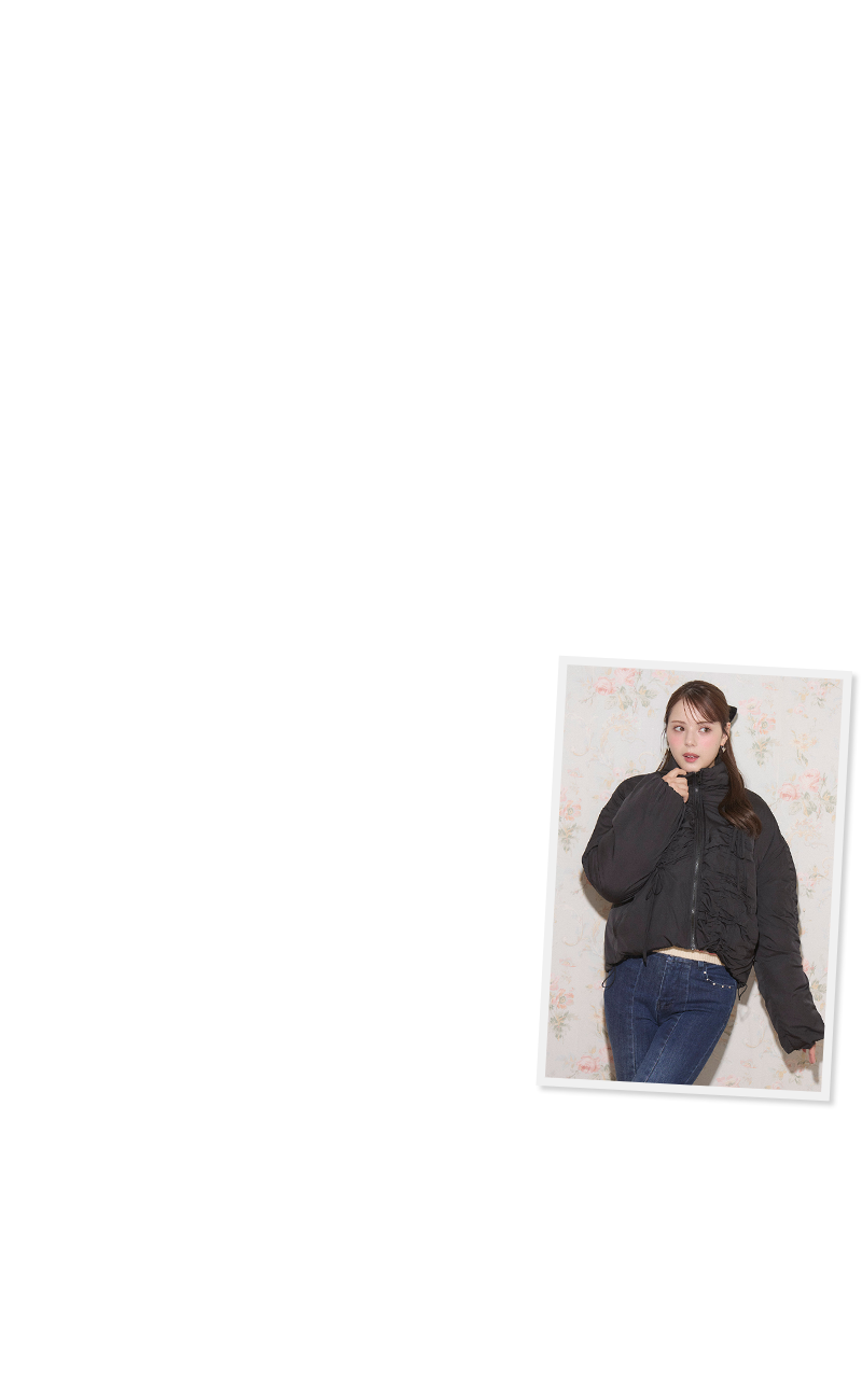 OUTER COLLECTION - Shirring Padded Blouson No.0