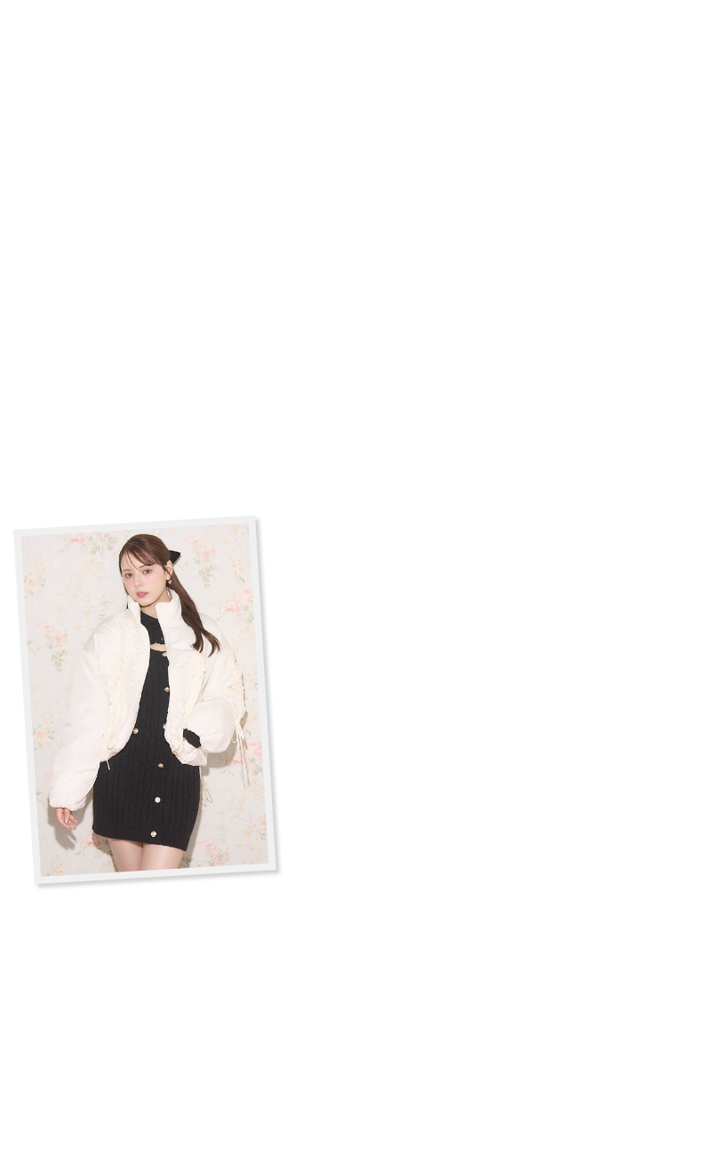 OUTER COLLECTION - Shirring Padded Blouson No.1