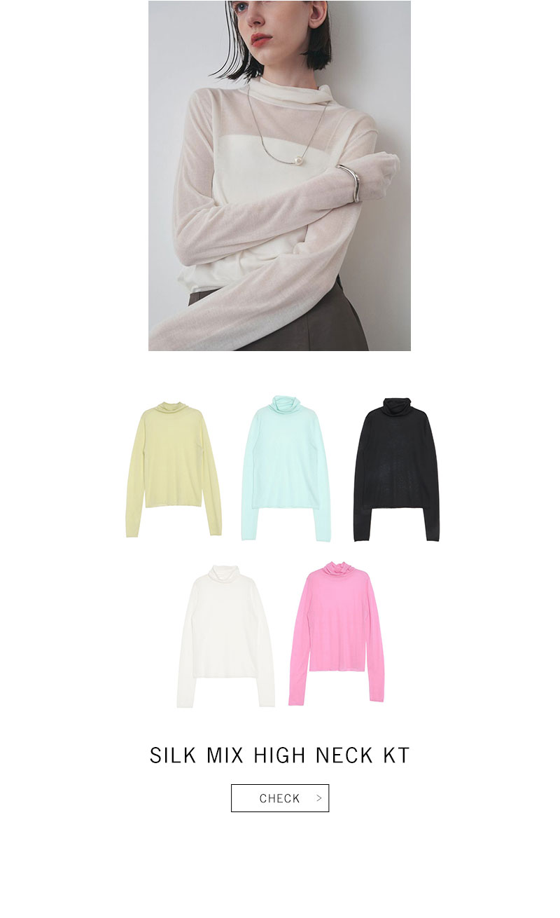 SILK MIX HIGH NECK KT