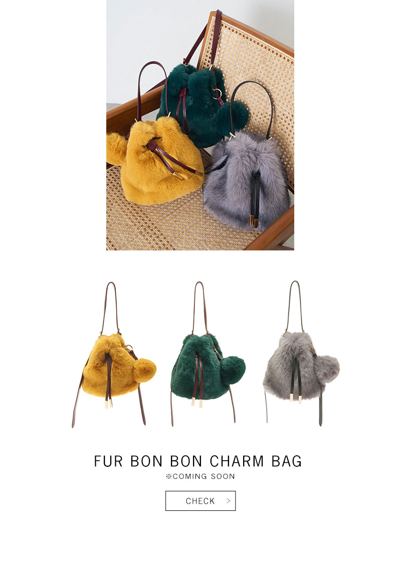 FUR BON BON CHARM BAG