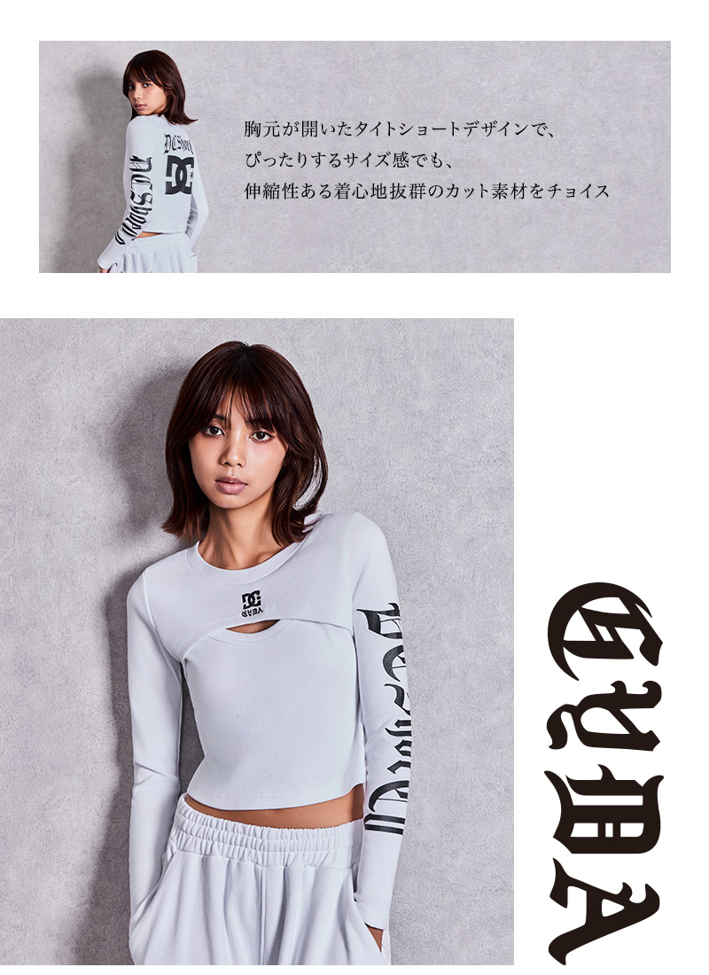 GYDA×DC FRONT OPEN LONG SLEEVEトップス 白系