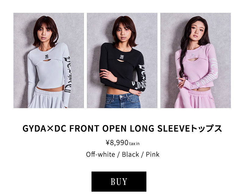 GYDA×DC FRONT OPEN LONG SLEEVEトップス
