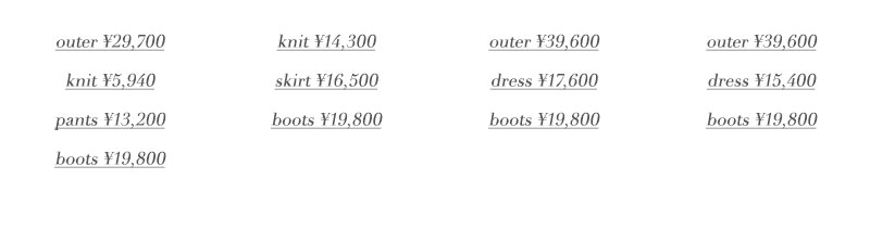 mika miho monthly lookbook