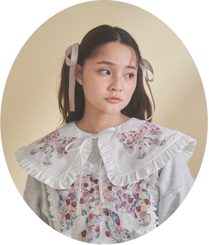 Dream Garden-tulip ribbon collar - 1