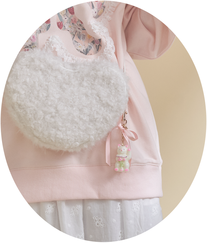 New Wave Sugar cat ribbon charm - 2