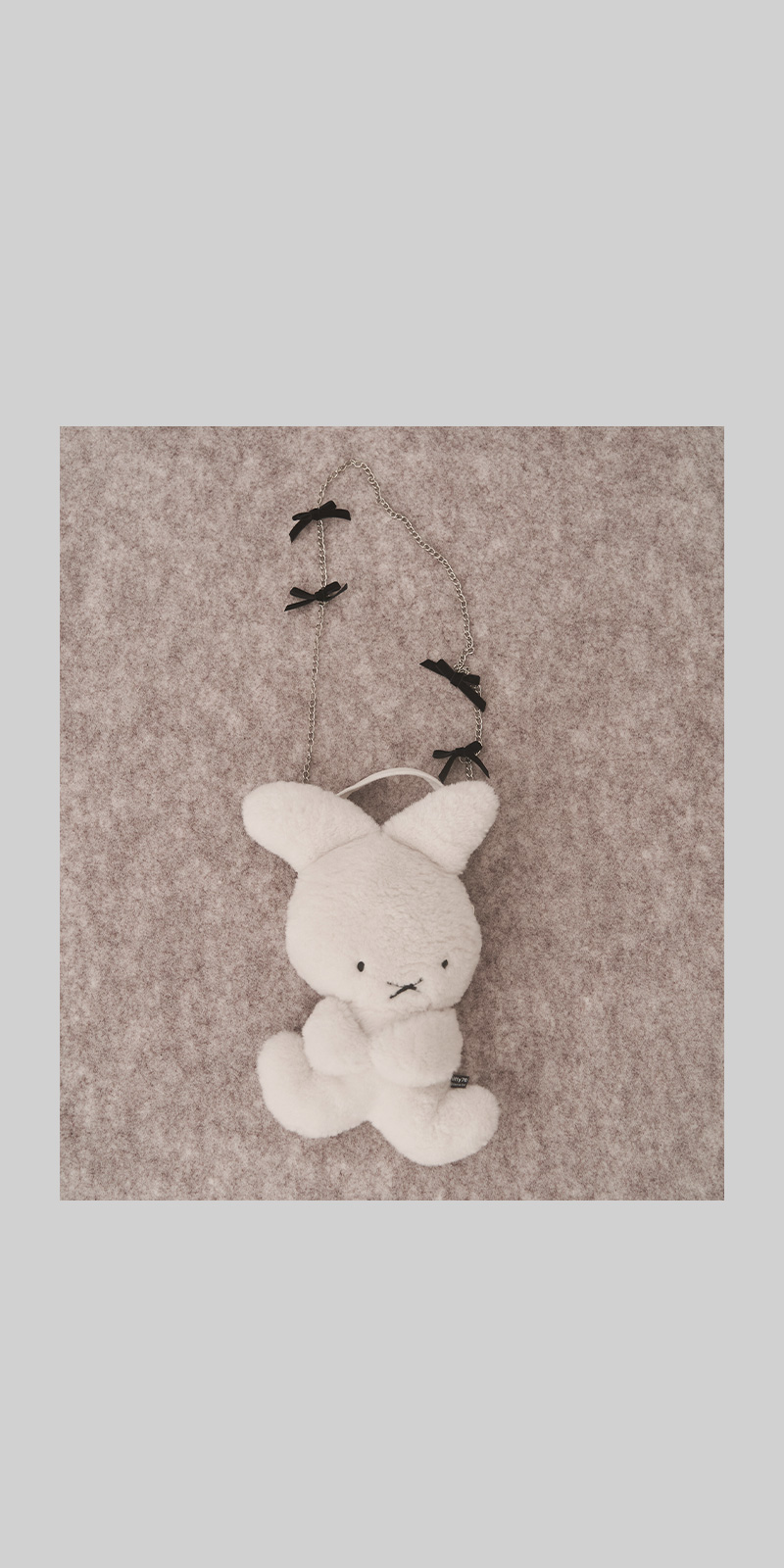 miffy誕生70周年を記念したナインチェのイラストを使用したコラボレーションアイテムが登場！ - もこもこナインチェ bag