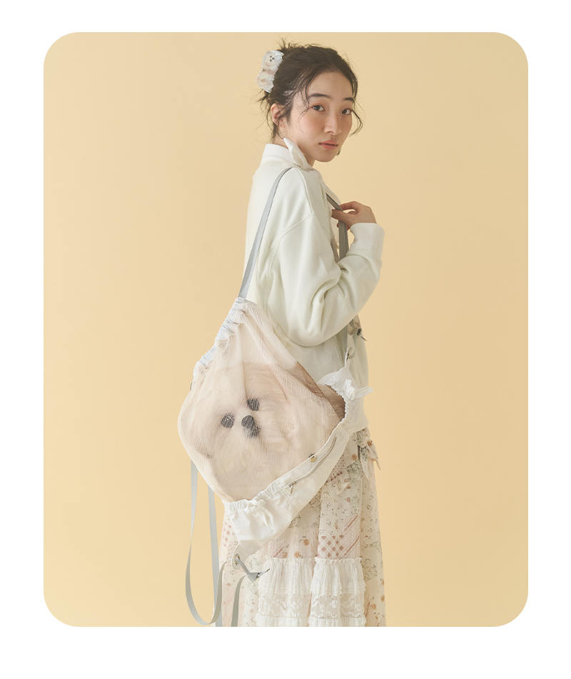 ど～んとモコゾウメッシュナップサック - 1