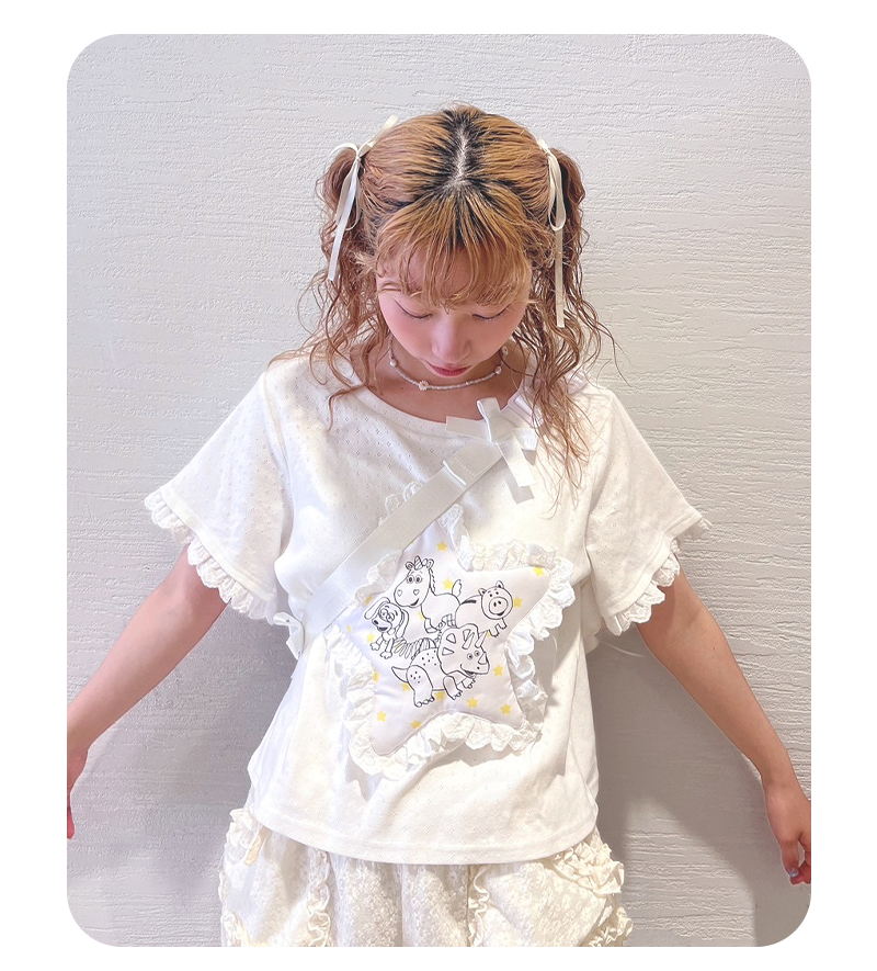 Fluffy Star tee - 0