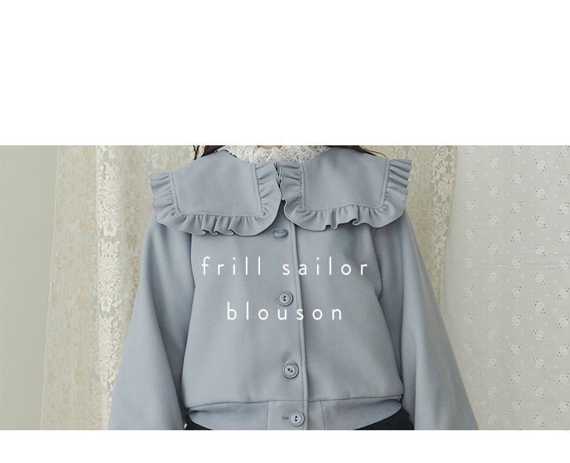 frill sailor blouson