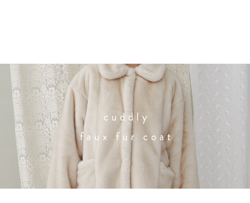 cuddly faux fur coat