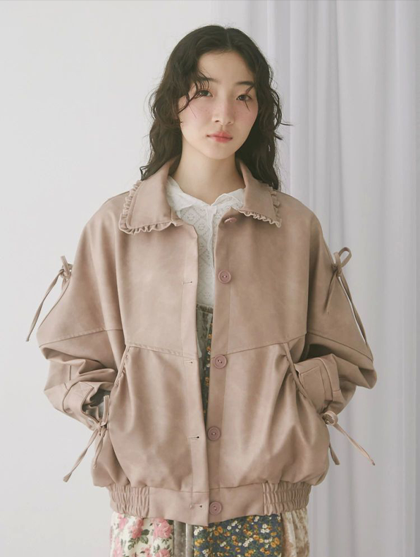 ギャザーリボンジャケット - 0