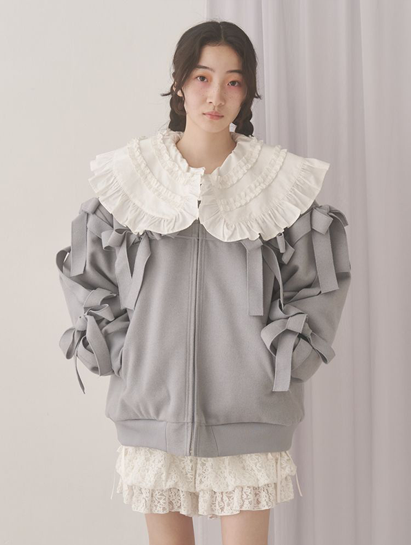 ribbon ribbon blouson - 2