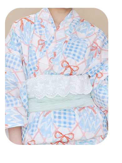 ひみつのゆらめきフレーム浴衣 3点セット - 4
