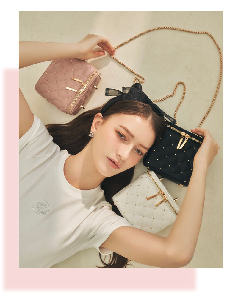 リ*ナ様 新品❣️ミンクリボンバック❣️優しいベージュ❣️ 持つだけでレディライクなスタイルが完成する、アイコニックなビッグ