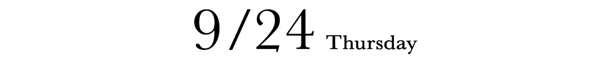 9/27 THURSDAY