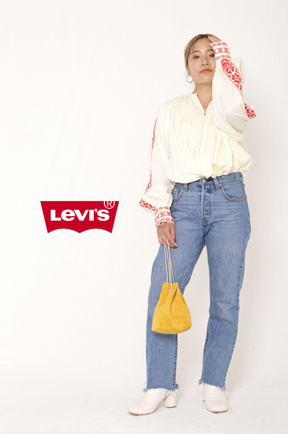 Levi's® 別注 501CROP DENIM / STAFF COORDINATE：14 - Other Cut tomomi_01.jpg