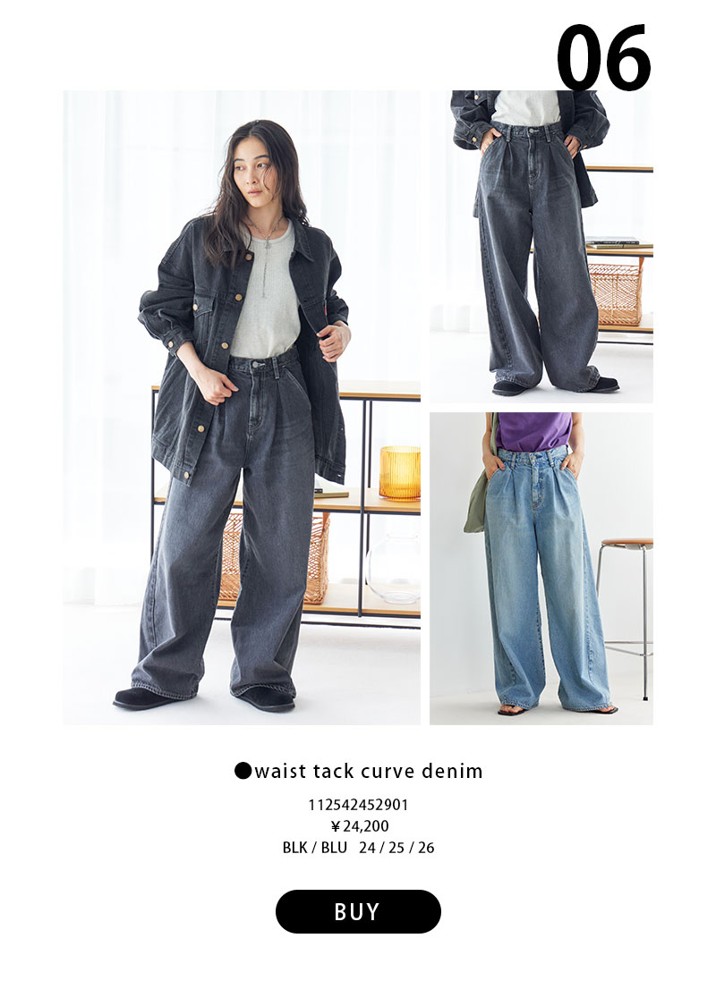 autumn denim look：6