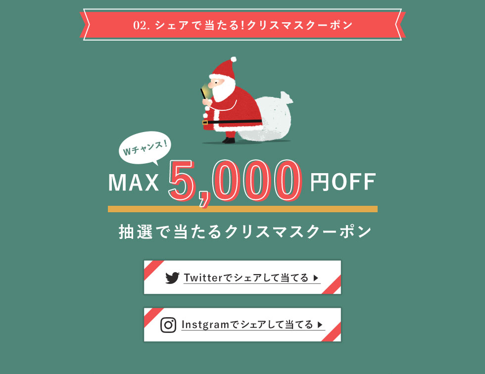 クリスマスクーポンプレゼントキャンペーン