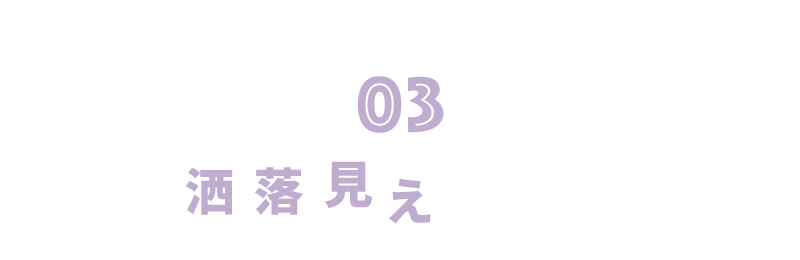 洒落見えディティール