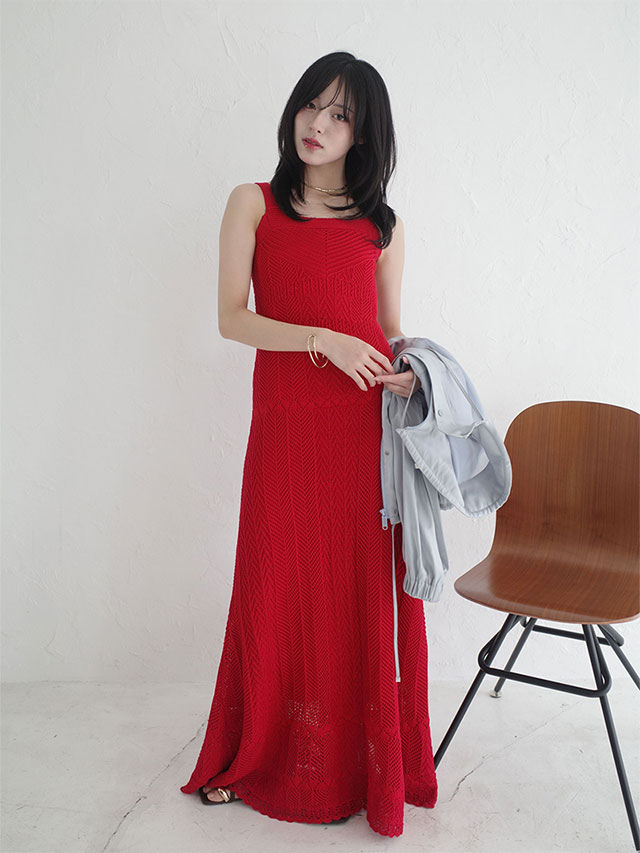 SPRING ONEPIECE GUIDE - 赤ワンピ no1