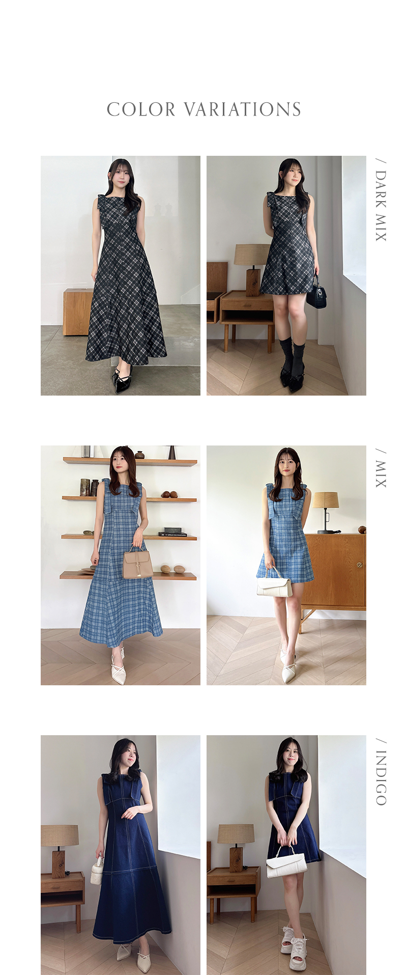 2WAYショルダーリボンワンピース