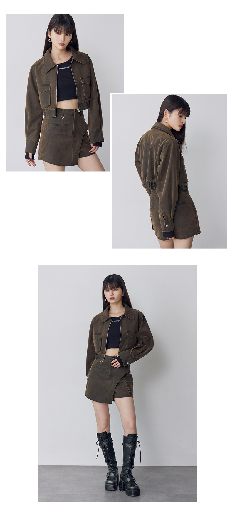 フライトジャケットSET 着画