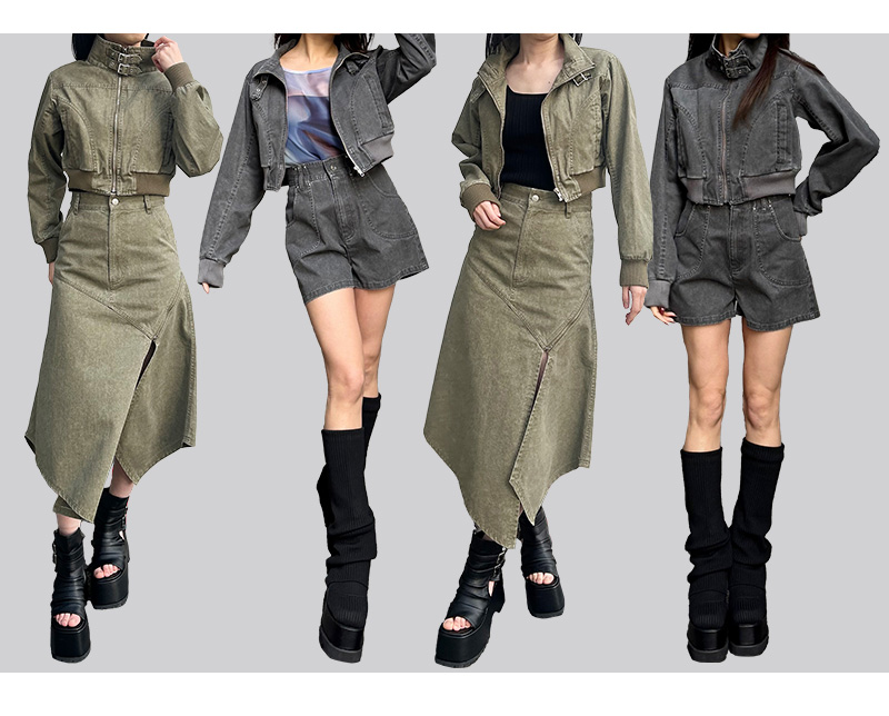 ウィッシュブルゾン×選べるボトムスセット 着画