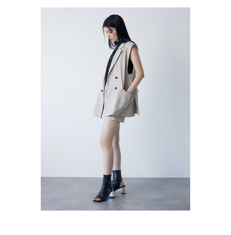 ジレ×選べるボトムスSET 着画