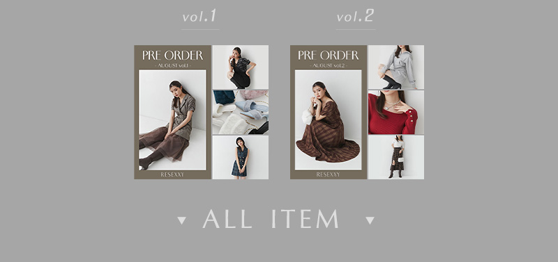 8月PRE ORDER&#9313;