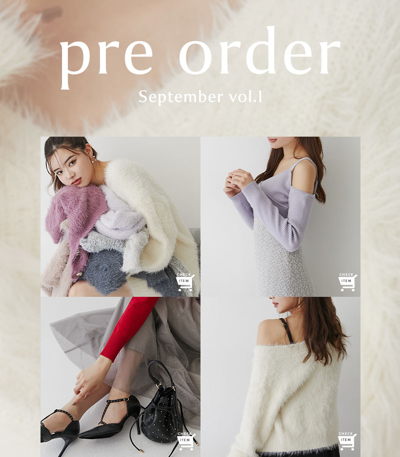 9月PRE ORDER&#9312;