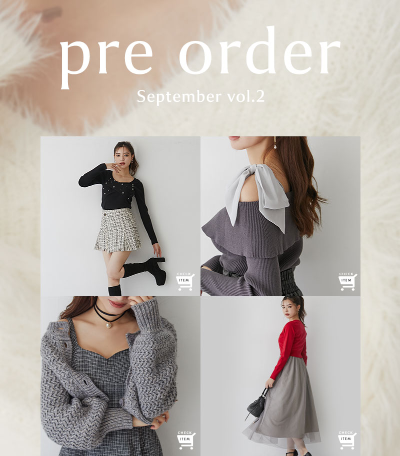 9月PRE ORDER&#9313;
