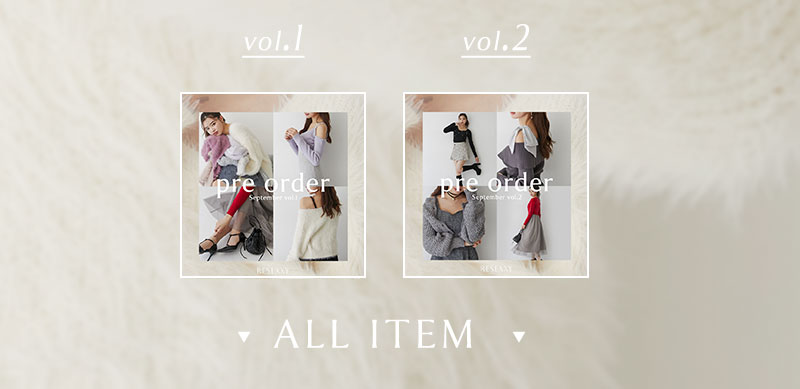 9月PRE ORDER&#9313;