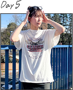 EVERYDAY TEE -30日間のTシャツコーデ-：5