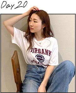 EVERYDAY TEE -30日間のTシャツコーデ-：20