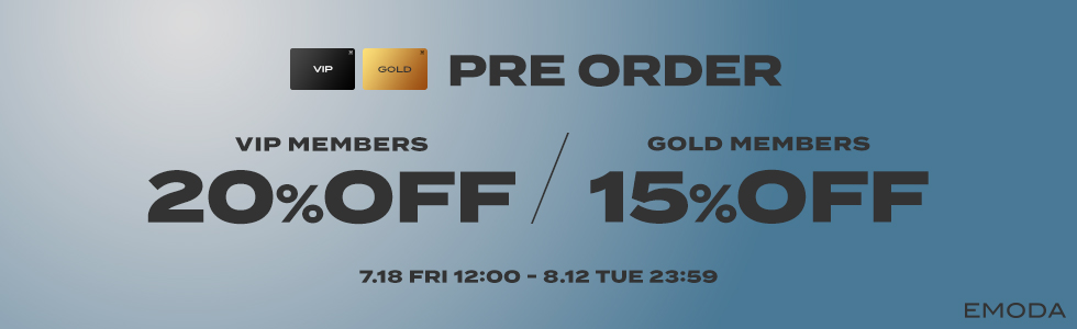 VIP・GOLD会員限定 予約アイテム20%OFF/15%OFF