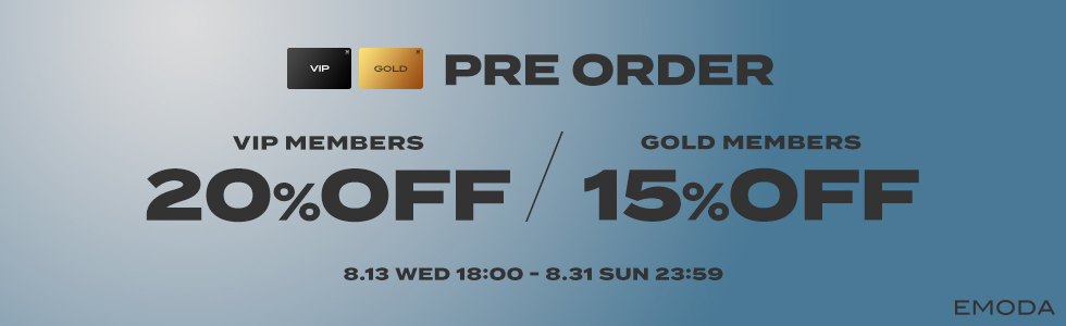 VIP・GOLD会員限定 予約アイテム20%OFF/15%OFF
