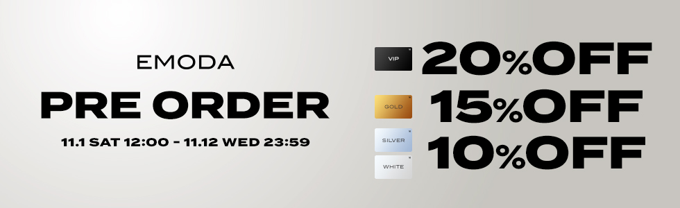 VIP・GOLD・SILVER・WHITE会員限定 予約アイテム20%OFF/15%OFF/10%OFF