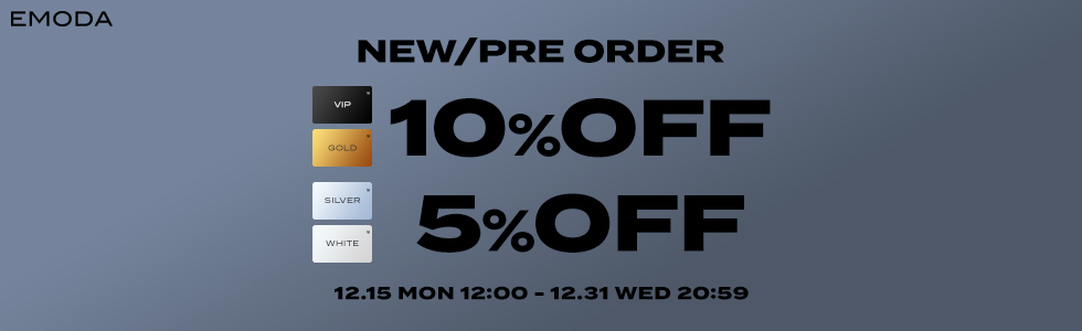 新作・予約商品 VIP・GOLD会員:10％OFF/SILVER・WHITE会員:5％OFF