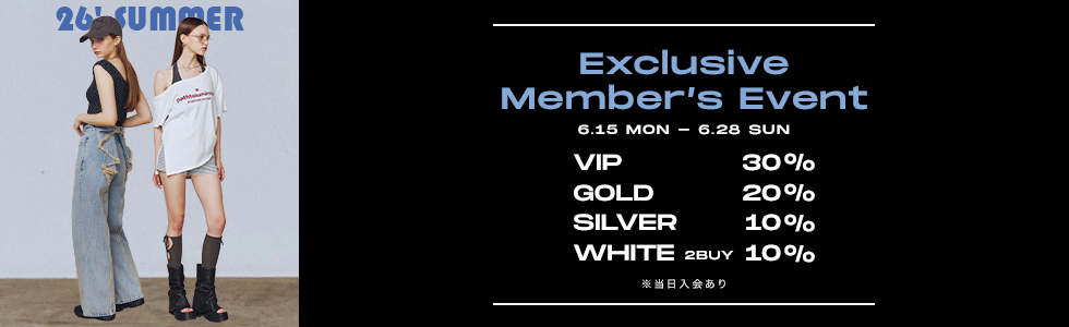 対象商品 VIP30%OFF GOLD20%OFF SILVER10%OFF WHITE2BUY10%OFF