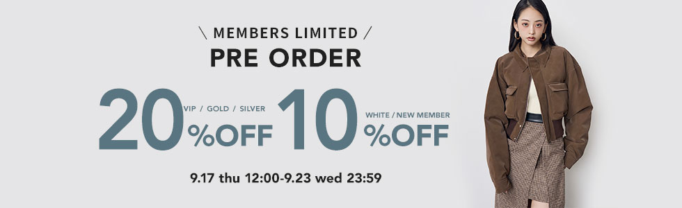 SILVER以上の会員様限定 予約20%OFF / WHITE・新規会員様 予約10%OFF