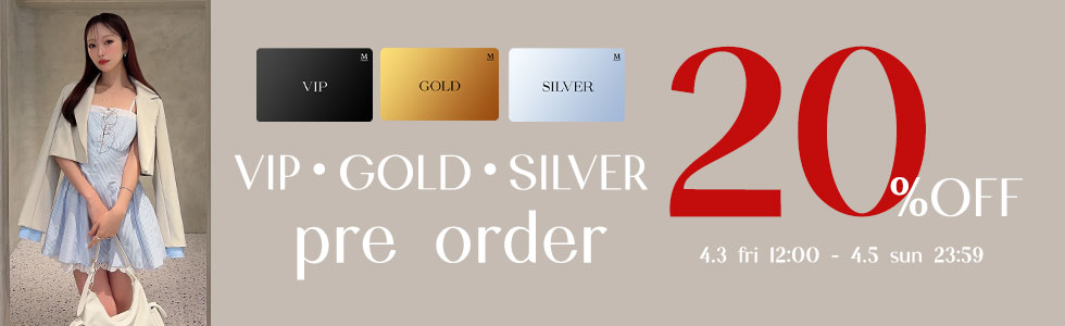 VIP・GOLD・SILVER会員様限定予約20％OFF