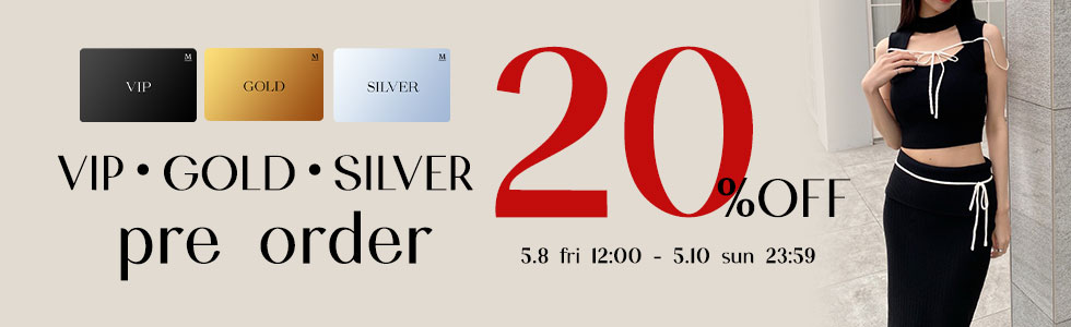VIP・GOLD・SILVER会員様限定予約20%OFF