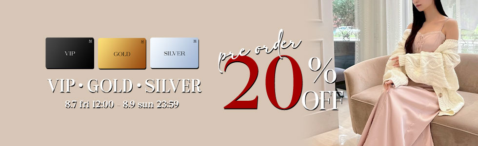 VIP・GOLD・SILVER会員様限定予約20%OFF