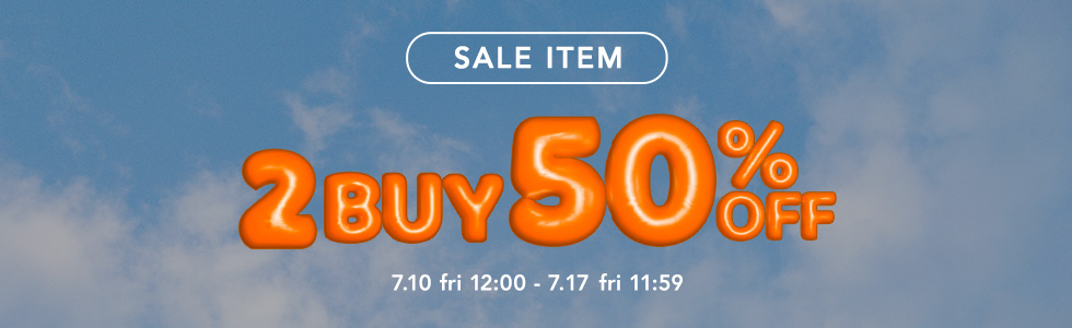 通常価格から2BUY50%OFF